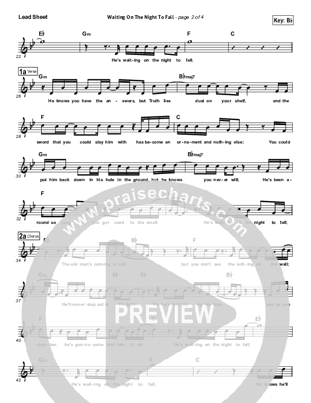 Waiting On The Night To Fall Lead (SAT) (Casting Crowns)