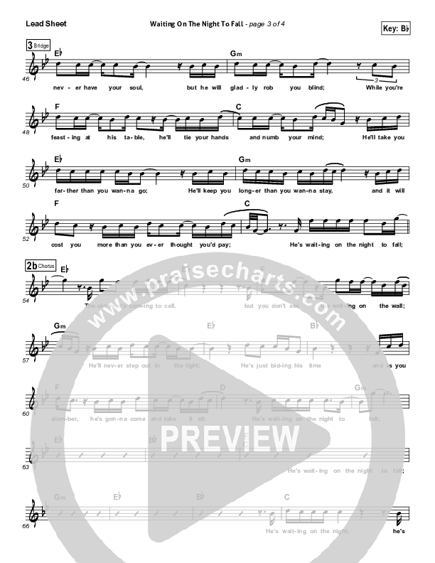 Waiting On The Night To Fall Lead (SAT) (Casting Crowns)