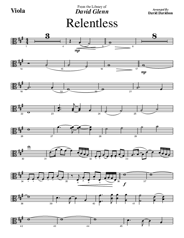Relentless Viola (David Glenn)