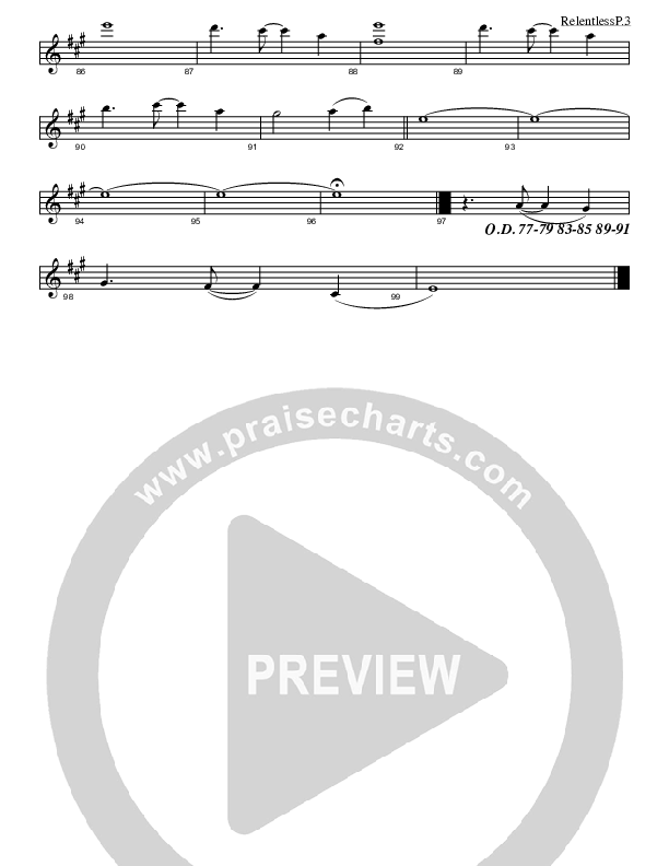 Relentless Violin 1 (David Glenn)