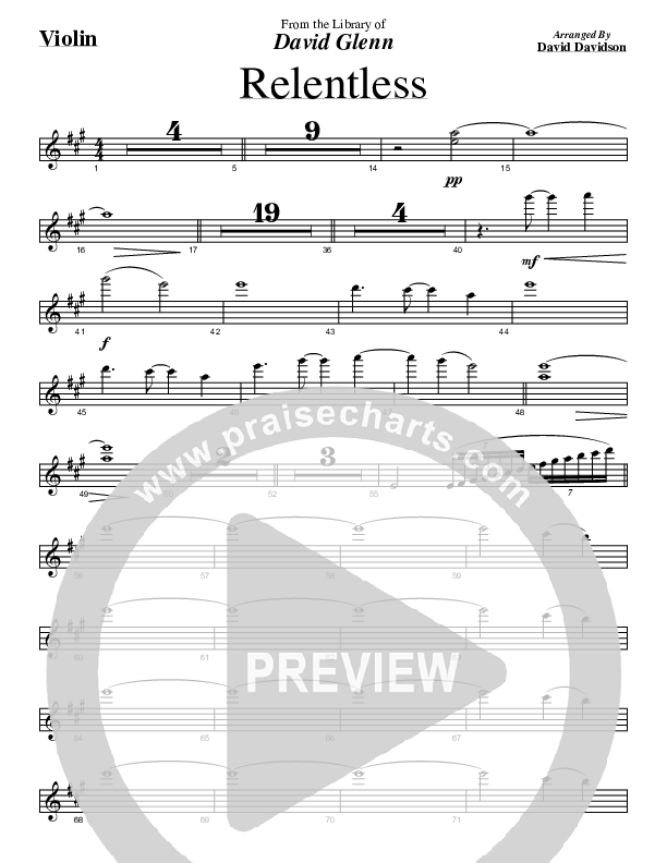 Relentless Violins (David Glenn)