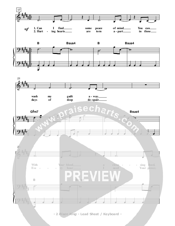 Risen King Piano/Vocal (Don Chapman)