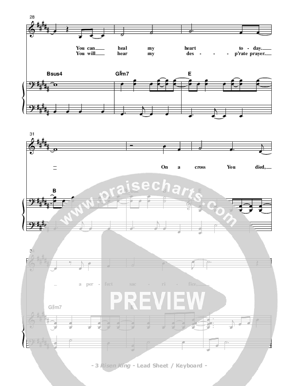 Risen King Piano/Vocal (Don Chapman)
