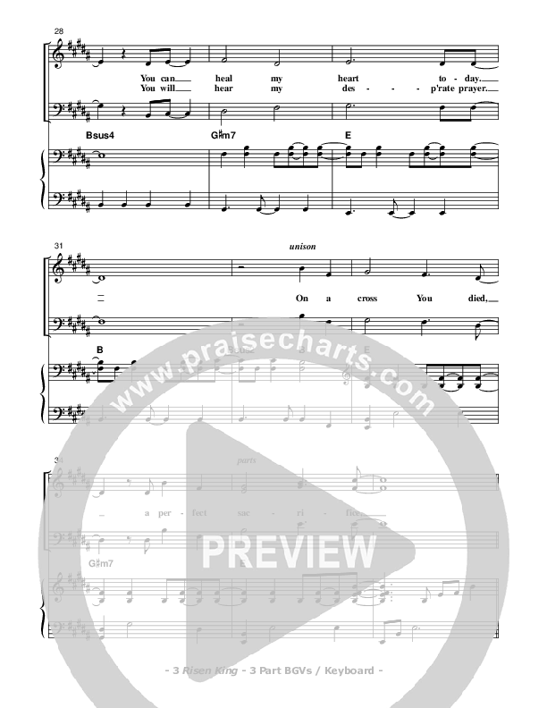 Risen King Piano/Vocal (SAT) (Don Chapman)