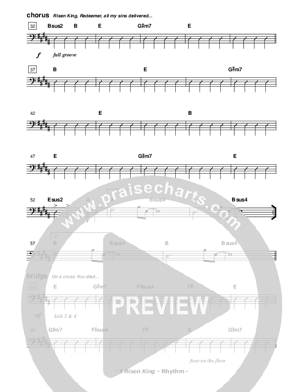 Risen King Rhythm Chart (Don Chapman)