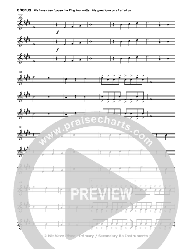 We Have Risen Bb Instruments (Don Chapman)