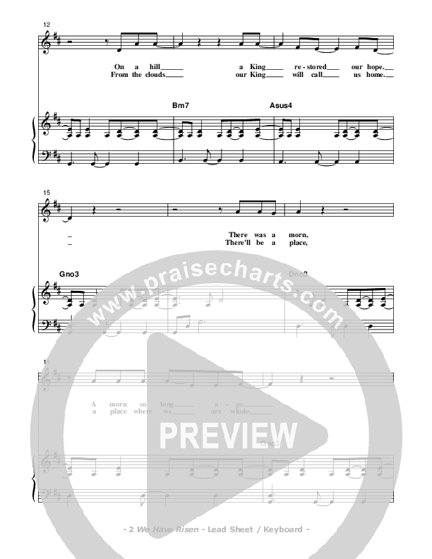 We Have Risen Piano/Vocal (Don Chapman)