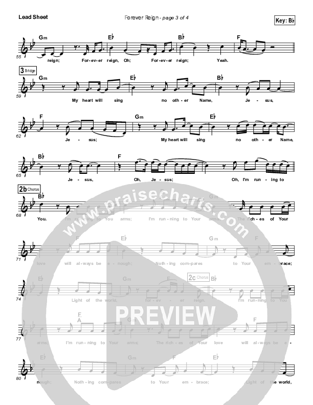 Forever Reign Lead Sheet (Chris August)