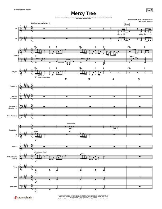 Mercy Tree Conductor's Score (Lacey Sturm)