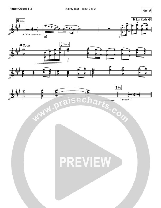 Mercy Tree Flute/Oboe 1/2/3 (Lacey Sturm)