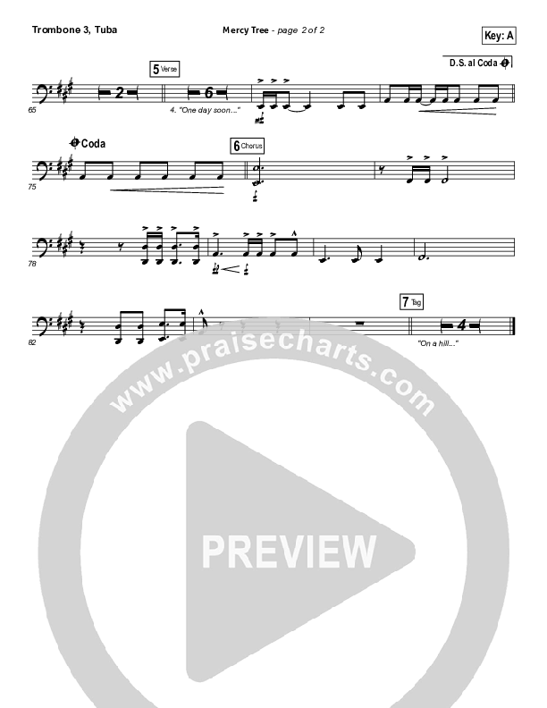 Mercy Tree Trombone 3/Tuba (Lacey Sturm)
