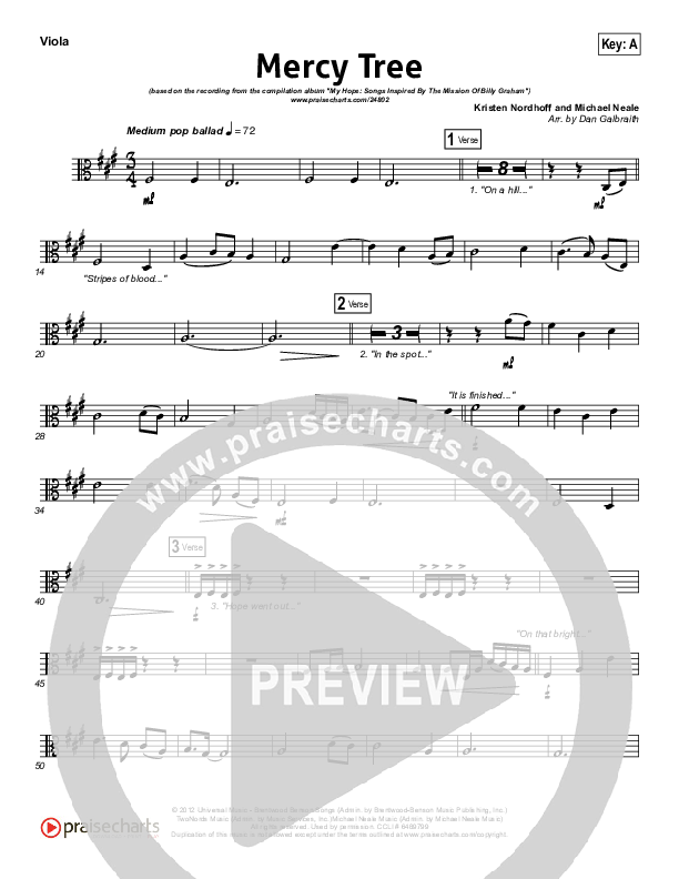 Mercy Tree Viola (Lacey Sturm)