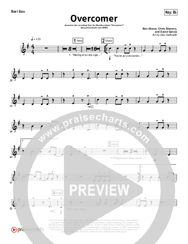 Overcomer Bari Sax (Mandisa)