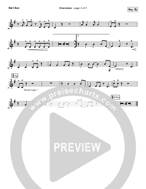 Overcomer Bari Sax (Mandisa)