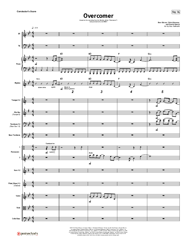 Overcomer Conductor's Score (Mandisa)