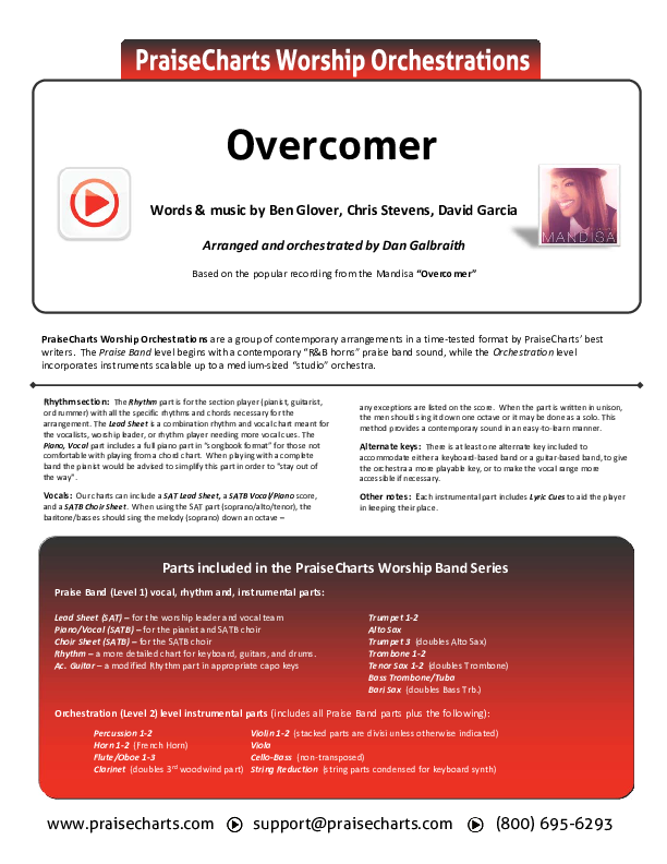 Overcomer Cover Sheet (Mandisa)