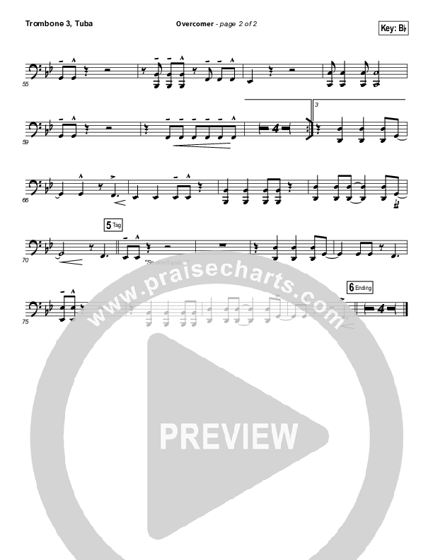 Overcomer Trombone 3/Tuba (Mandisa)