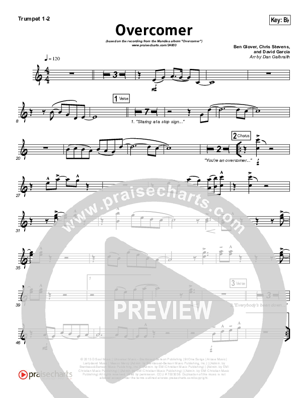 Overcomer Trumpet 1,2 (Mandisa)