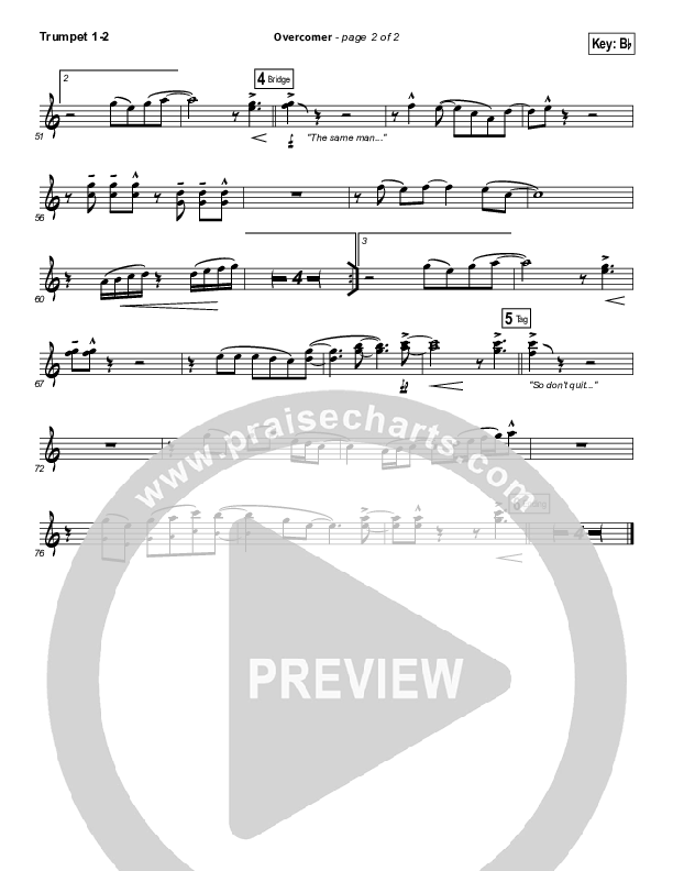 Overcomer Trumpet 1,2 (Mandisa)
