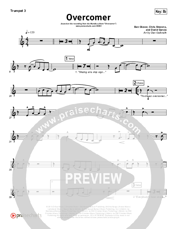 Overcomer Trumpet 3 (Mandisa)