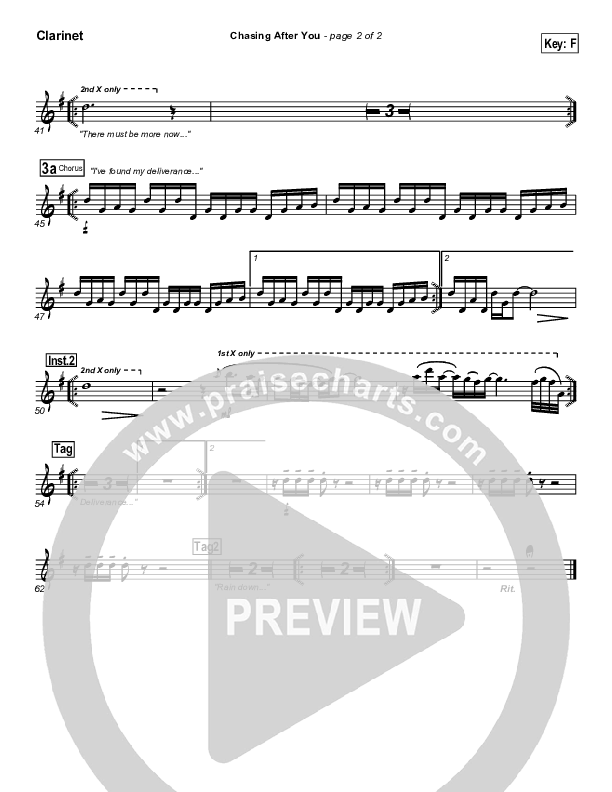 Chasing After You Clarinet (Bethany Music / Jonathan Stockstill)