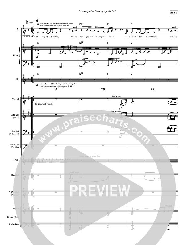 Chasing After You Conductor's Score (Bethany Music / Jonathan Stockstill)