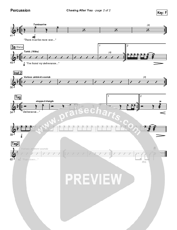 Chasing After You Percussion (Bethany Music / Jonathan Stockstill)