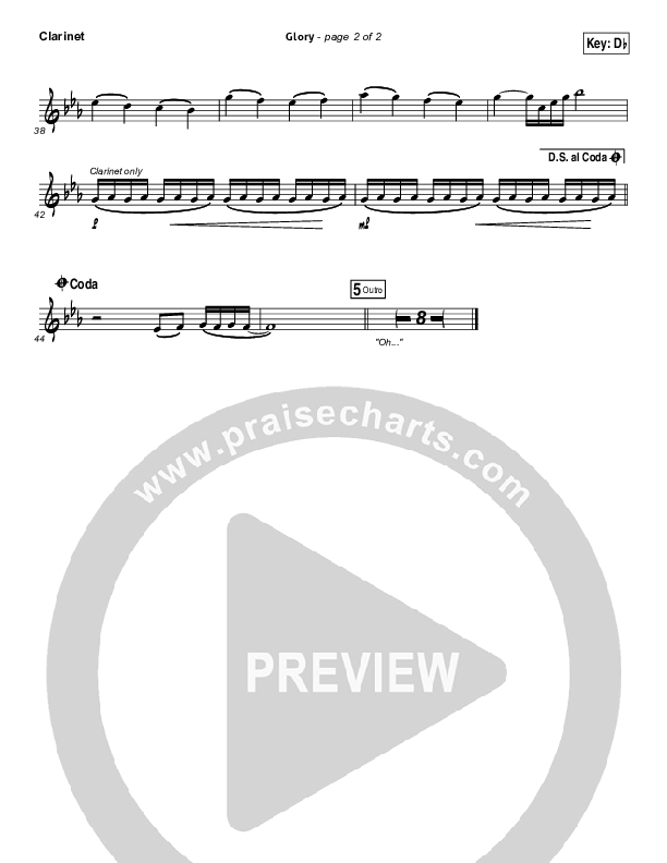 Glory Clarinet (Phil Wickham)