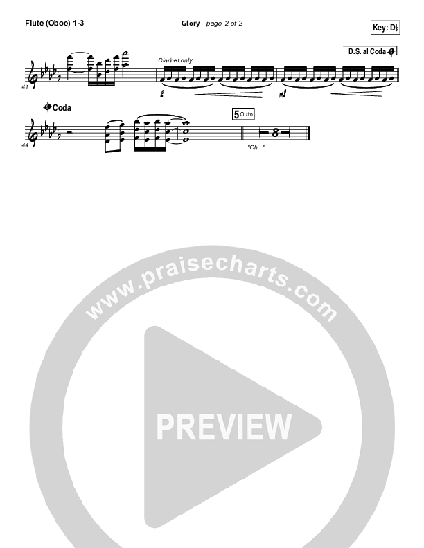 Glory Flute/Oboe 1/2/3 (Phil Wickham)