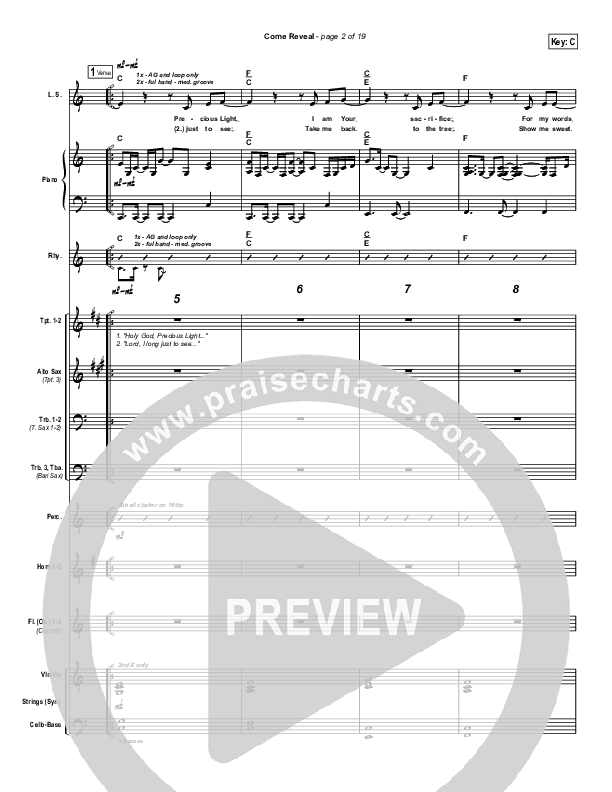 Come Reveal Conductor's Score (Bethany Music / Jonathan Stockstill)