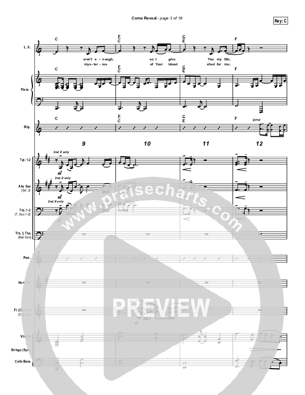 Come Reveal Conductor's Score (Bethany Music / Jonathan Stockstill)