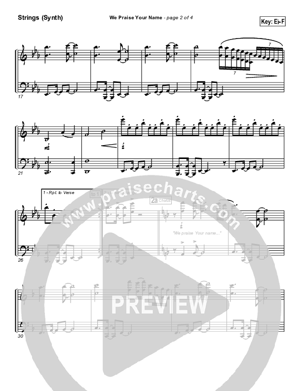 We Praise Your Name Synth Strings (Bethany Music / Jonathan Stockstill)