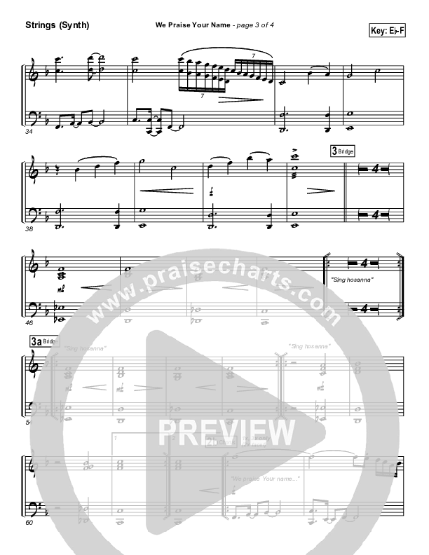 We Praise Your Name Synth Strings (Bethany Music / Jonathan Stockstill)