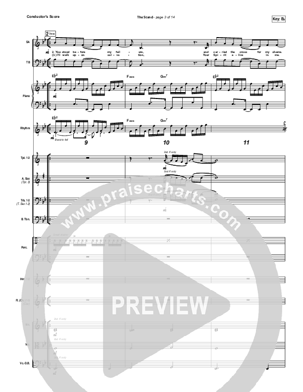 The Stand Conductor's Score (Hillsong Young & Free)