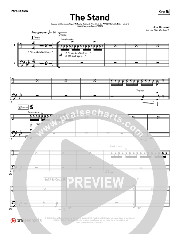 The Stand Percussion (Hillsong Young & Free)