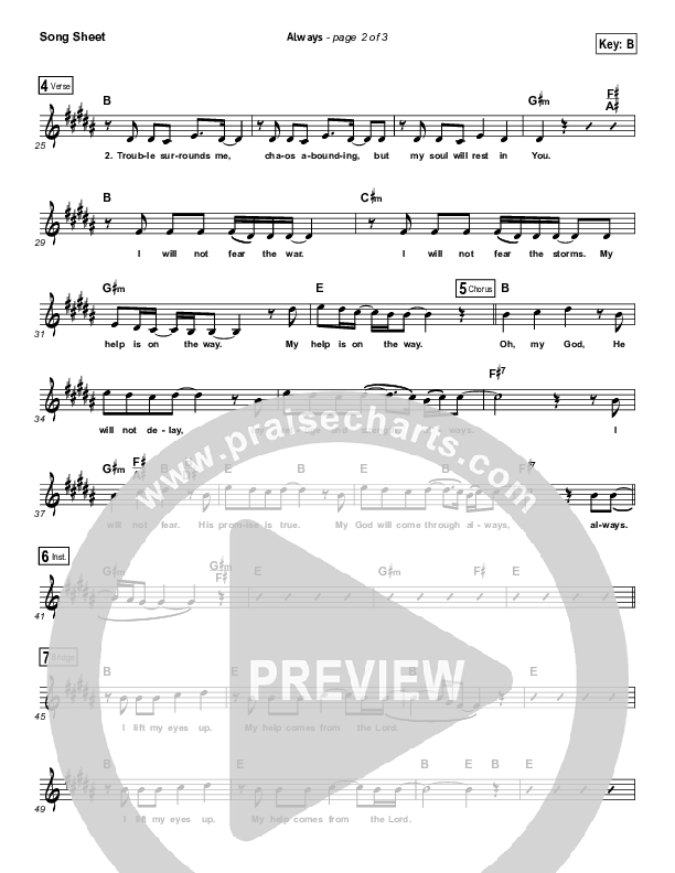 Always Lead Sheet (Rhett Walker Band)