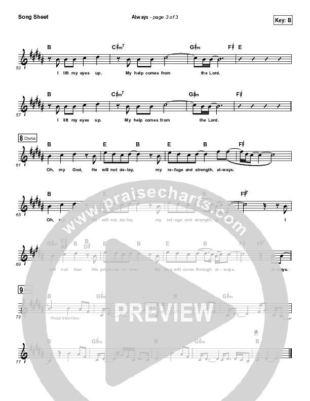 Always Lead Sheet (Rhett Walker Band)