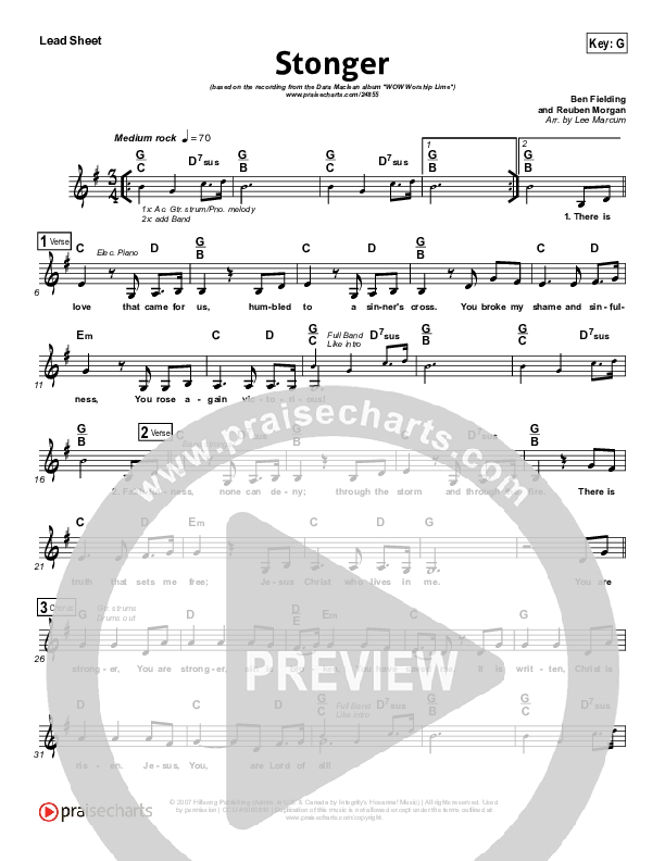 Stronger Lead (SAT) (Dara Maclean)