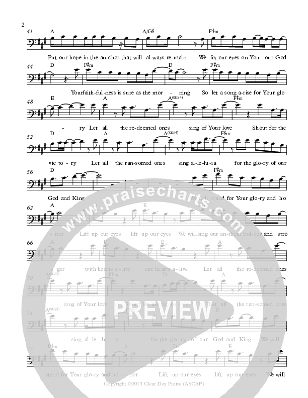 God And King Lead Sheet (Antioch Live)