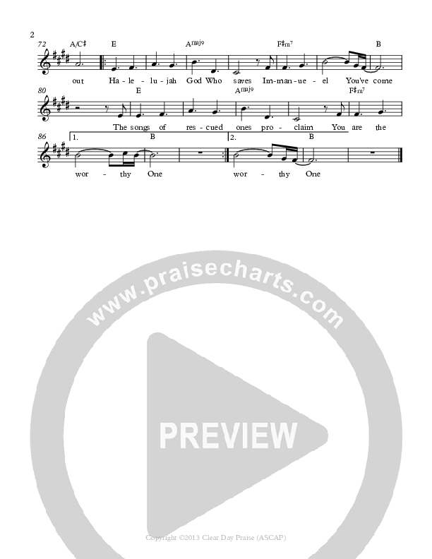 God Who Saves Lead Sheet (Antioch Live)