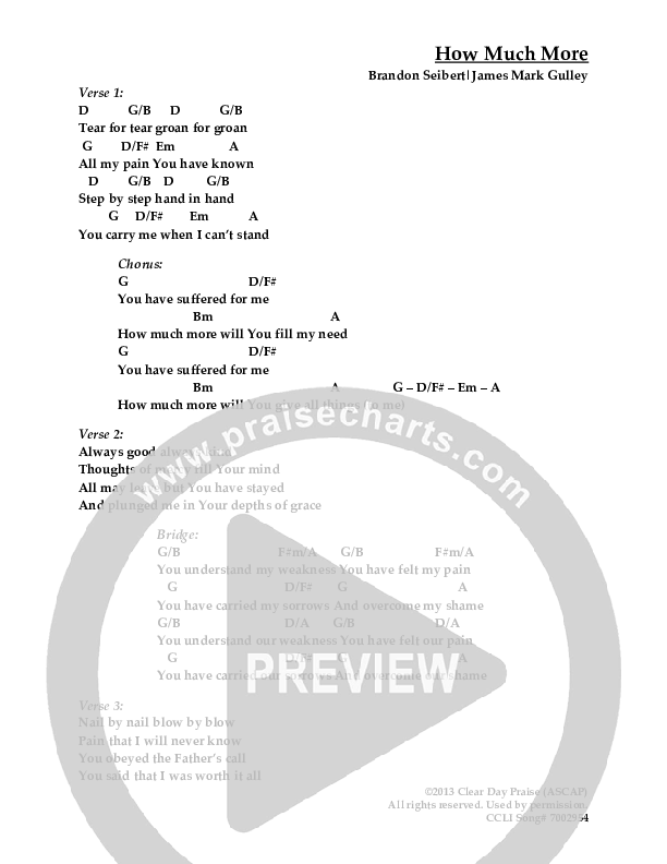 How Much More Chords & Lyrics (Antioch Live)