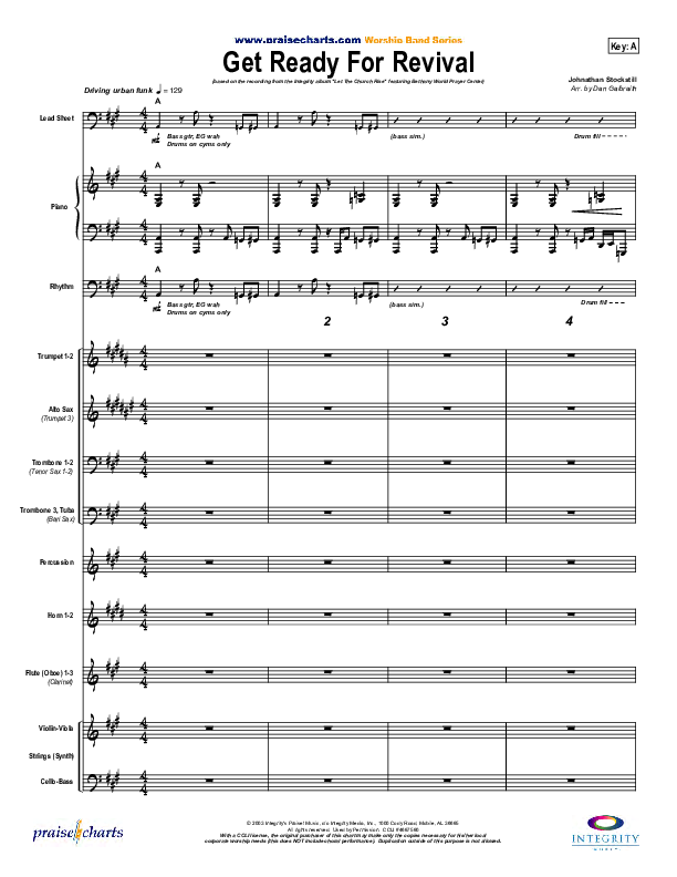 Get Ready For Revival Conductor's Score (Bethany Music / Jonathan Stockstill)