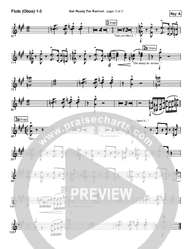 Get Ready For Revival Flute/Oboe 1/2/3 (Bethany Music / Jonathan Stockstill)