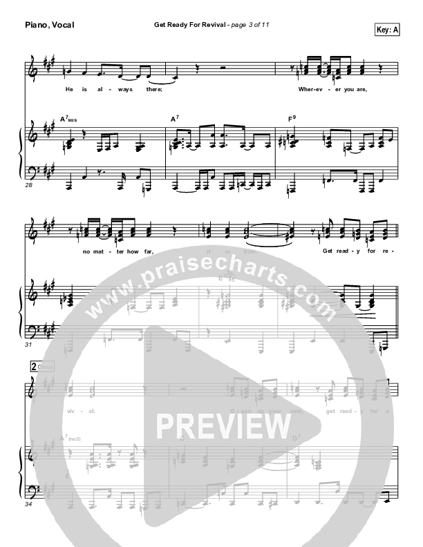 Get Ready For Revival Piano/Vocal (Bethany Music / Jonathan Stockstill)