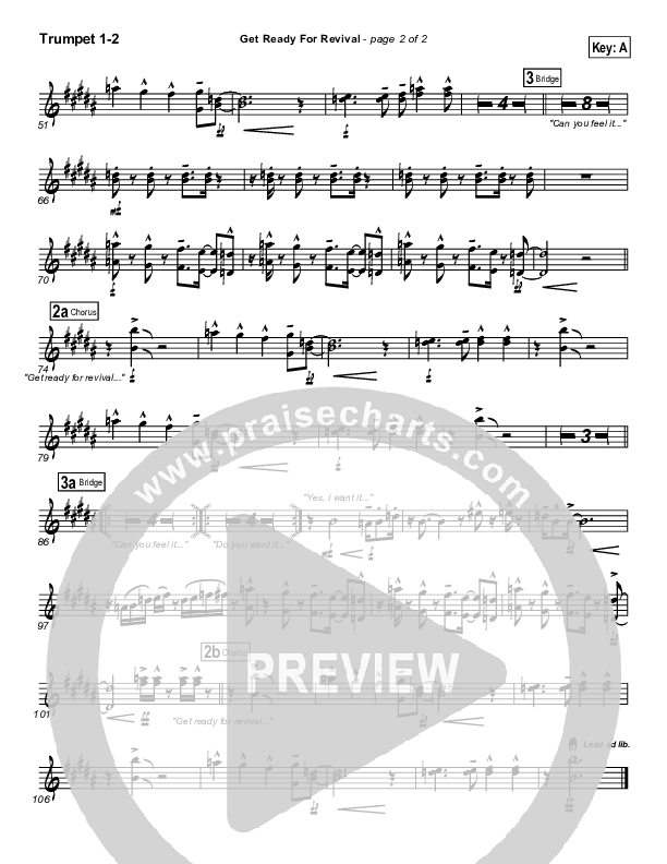 Get Ready For Revival Trumpet 1,2 (Bethany Music / Jonathan Stockstill)