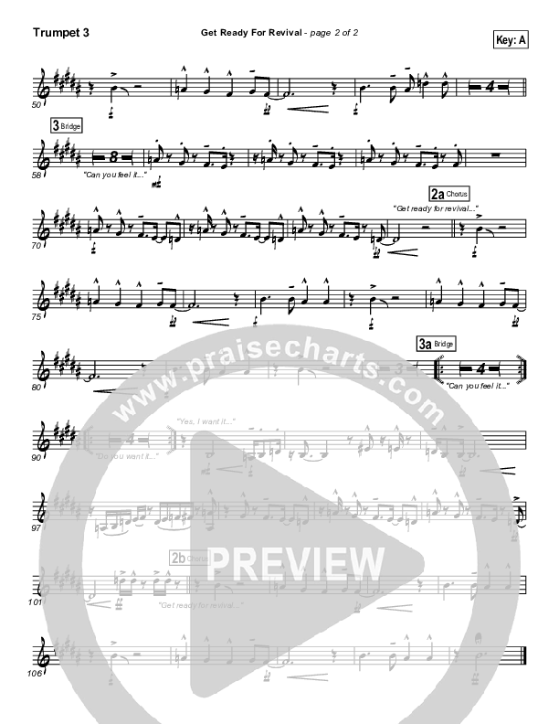Get Ready For Revival Trumpet 3 (Bethany Music / Jonathan Stockstill)