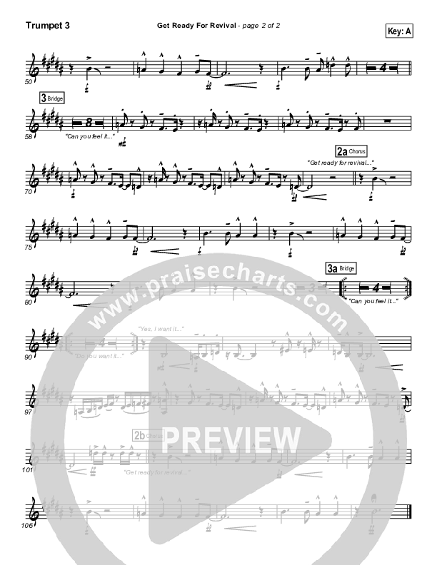 Get Ready For Revival Trumpet 3 (Bethany Music / Jonathan Stockstill)
