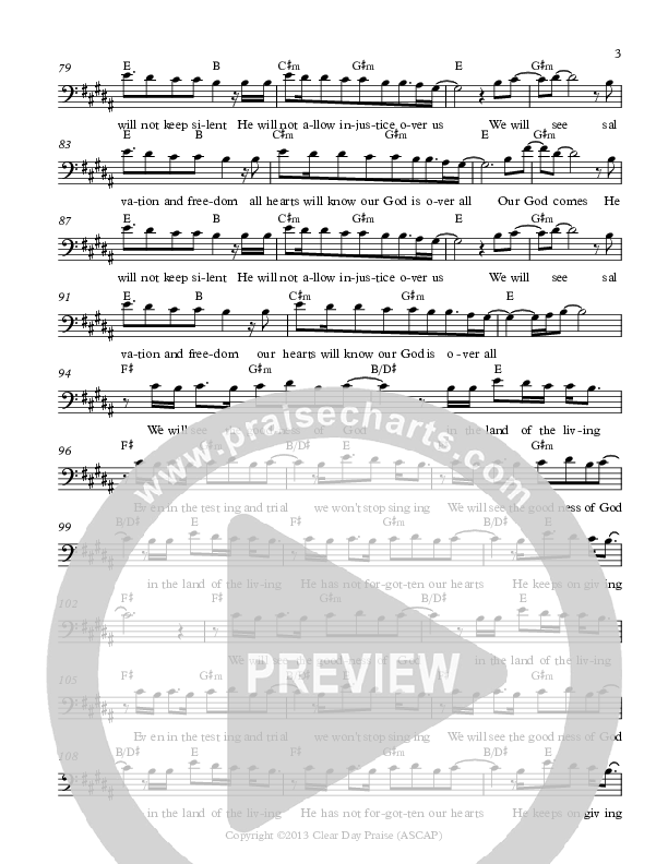 Our God Comes Lead Sheet (Antioch Live)