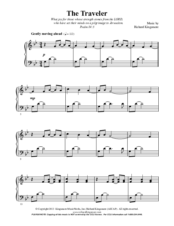 The Traveler (Instrumental) Piano Solo (Richard Kingsmore)