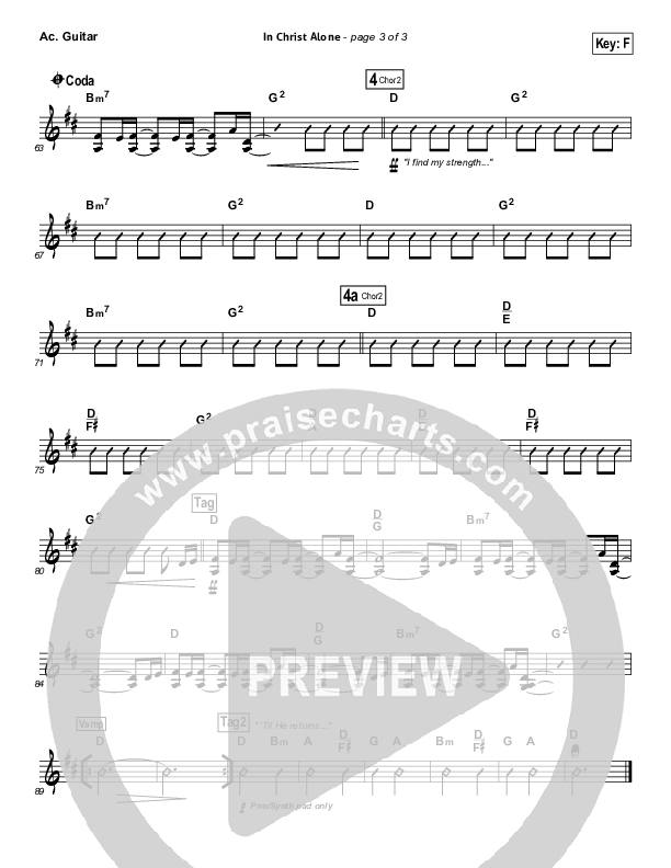 In Christ Alone (Choral Anthem SATB) Acoustic Guitar (Kristian Stanfill / Passion / NextGen Worship / Arr. Richard Kingsmore)